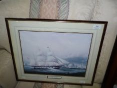 Framed Print Depicting Maritime Scenes