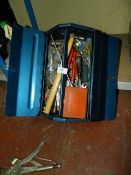 Toolbox Containing Assorted Tools, Etc