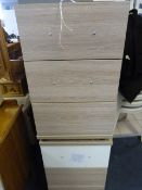 *Two Three Drawer Side Cabinets