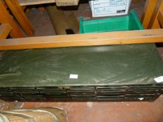 *Twelve Drawer Steel Storage Cabinet