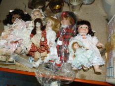 Assorted Porcelain Dolls