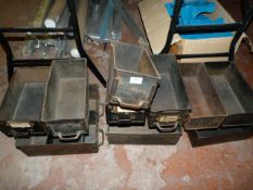 *Twelve Vintage Metal Drawers