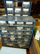 *Two Component Drawers Containing Hole Saws, Etc