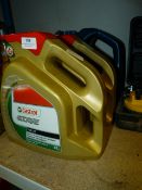 One Full Can and Two Part Cans of Motor Engine Oil