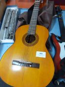 Spanish Acoustic Guitar and Two Music Stands