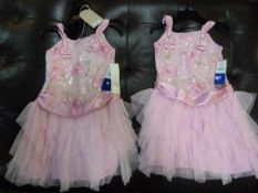 *TWO GIRL'S DRESSES (PINK) AGE: 8