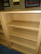*LIGHT OAK FOUR HEIGHT BOOKCASE