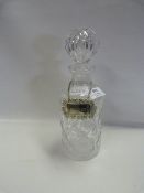 LEADED GLASS SHERRY DECANTER