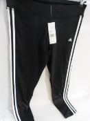 *ADIDAS TRACKSUIT TROUSERS (BLACK) SIZE: LARGE