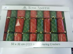 *BOX CONTAINING 50 TOM SMITH CHRISTMAS CRACKERS