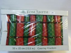 *BOX OF FIFTY CHRISTMAS CRACKERS