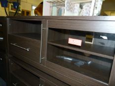 *DARKWOOD ENTERTAINMENT UNIT/TV CABINET