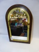 LEADED GLASS WALL MIRROR