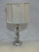*WELTON CRYSTAL TABLE LAMP