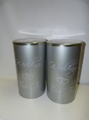 TWO WEDDING GIFT TINS
