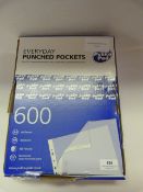 *ECONOMY POCKETS 600 COUNT A4 SLEEVES