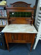MARBLE TOPPED WASHSTAND
