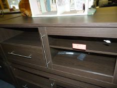 *DARKWOOD ENTERTAINMENT UNIT/TV CABINET