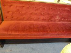 PUB BENCH WITH RED DRALON SEATS