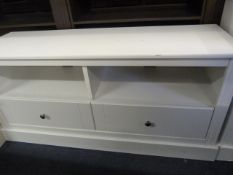 *TWO DRAWER TV UNIT (WHITE)