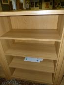 *LIGHT OAK FOUR HEIGHT BOOKCASE