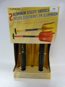*TWO ALUMINIUM UTILITY SHOVELS