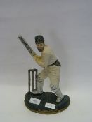 WROUGHT IRON CRICKETER DOOR STOP