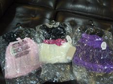 *THREE GIRLS PARTY DRESSES AGE:2
