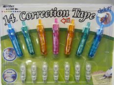 *FOURTEEN CORRECTION TAPE PENS