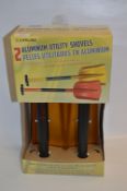 *TWO ALUMINIUM UTILITY SHOVELS