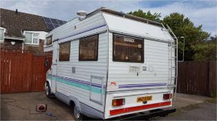 Fiat Ducato 1.9 petrol 1988 reg MHZ 9330, MOT until 26/10/2017 White , 5berth, 39,541 miles only,
