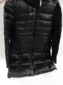 *LADIES PADDED 3/4 LENGTH COAT (BLACK) SIZE: LARGE