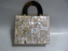 SMALL MOTHER OF PEARL HANDBAG