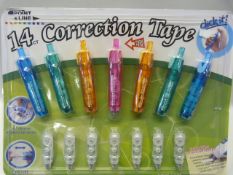 *FOURTEEN CORRECTION TAPE PENS