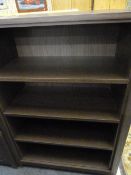 *FOUR HEIGHT DARKWOOD BOOKCASE