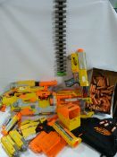 NERF GUNS WITH NERF DARTS AND ACCESSORIES