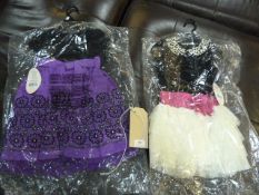 *TWO GIRLS PARTY DRESSES AGE:3