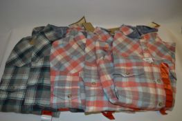 *FIVE CHECKED SHIRTS SIZE: MEDIUM