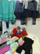 *BOX OF ASSORTED CHILDREN'S WEAR, DRESSES, BRAS, ETC