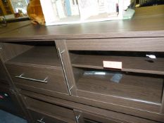 *DARKWOOD ENTERTAINMENT UNIT/TV CABINET