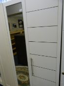 *DOUBLE DOOR MIRRORED WARDROBE (WHITE)