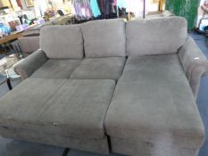 *NEWTON CHAISE FABRIC SOFA/BED IN GREY