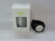 JAMTIME CHROME FACED WRISTWATCH