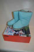 *PAIR OF KHOMBU SNOWBOOTS (LIGHT BLUE) SIZE: 3M