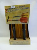*TWO ALUMINIUM UTILITY SHOVELS