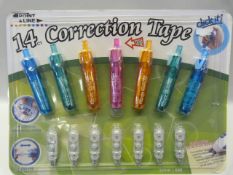 *FOURTEEN CORRECTION TAPE PENS