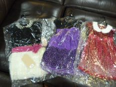 *THREE GIRLS PARTY DRESSES AGE:4