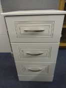 *THREE DRAWER CHEST OF DRAWERS