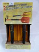 *TWO ALUMINIUM UTILITY SHOVELS