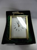 QUARTZ BRASS CARRIAGE CLOCK